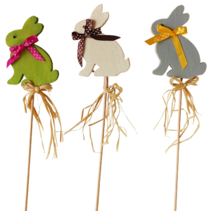 Wooden Bunny Stakes